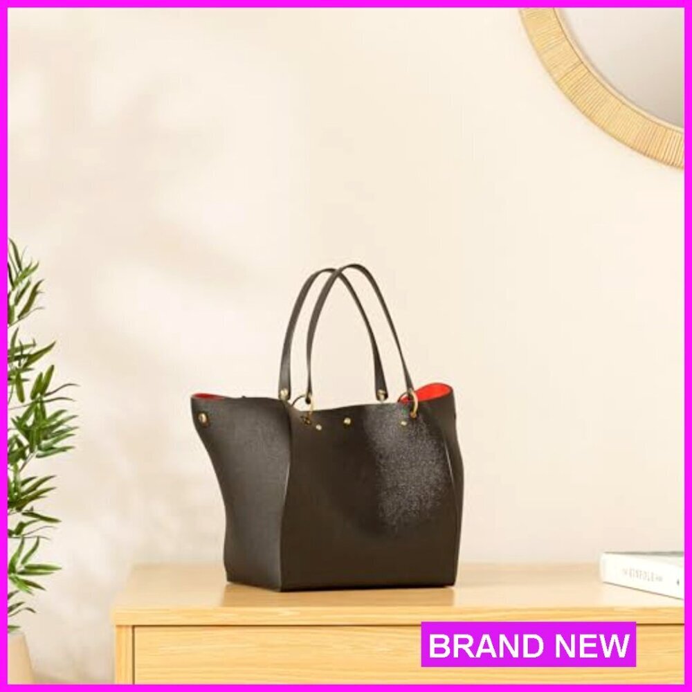 Large Work Tote Bag Vegan Leather Crossbody Purse Travel Designer Handbag - Picture 3 of 7